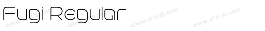 Fugi Regular字体转换